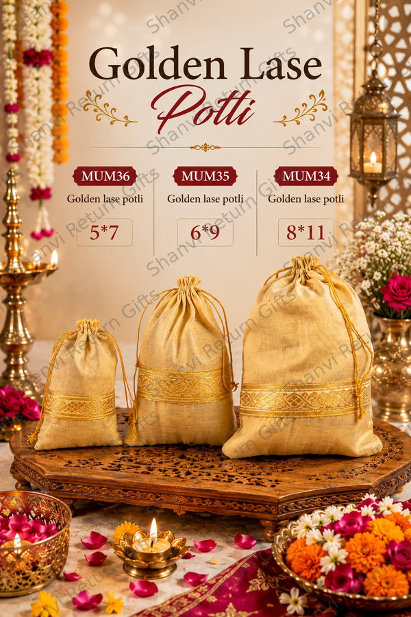 Golden lase potli