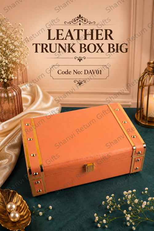 Leather Trunk Box