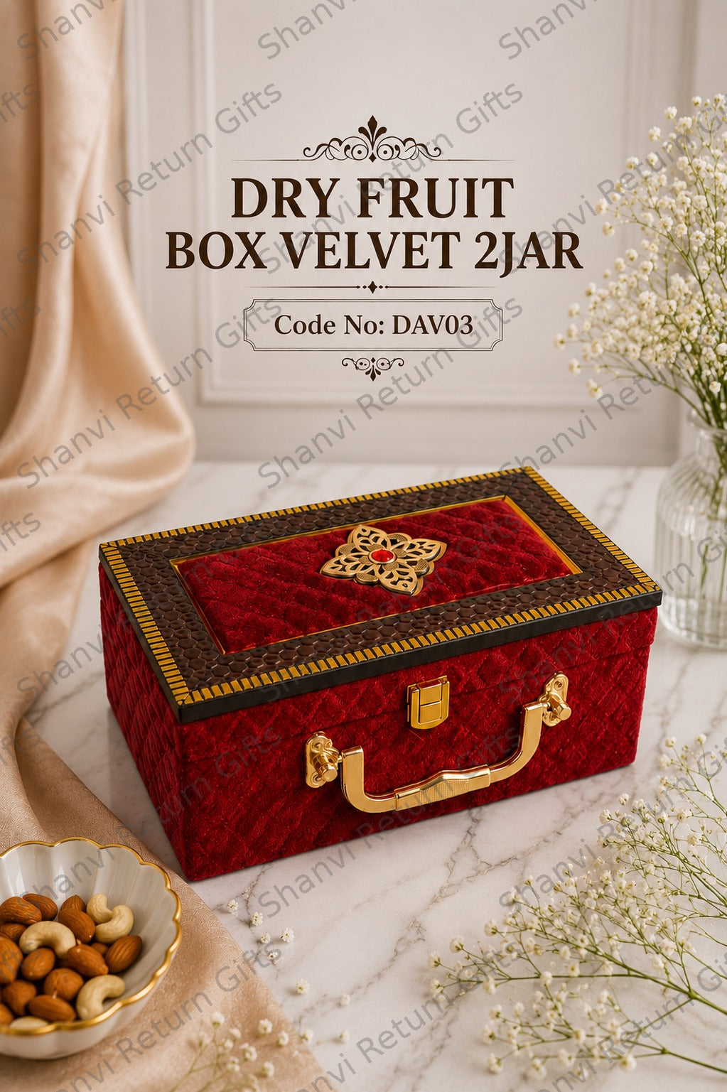 Dry Fruit Box Velvet