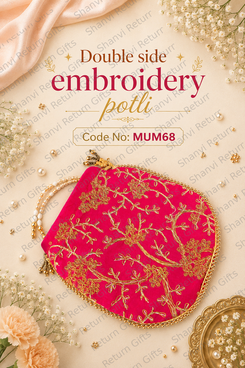 Double Side Embroidery Potli