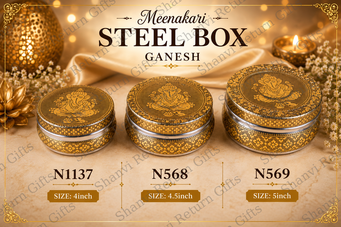 Meenakari Steel Box Ganesh