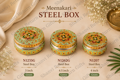 Meenakari Steel Colour box