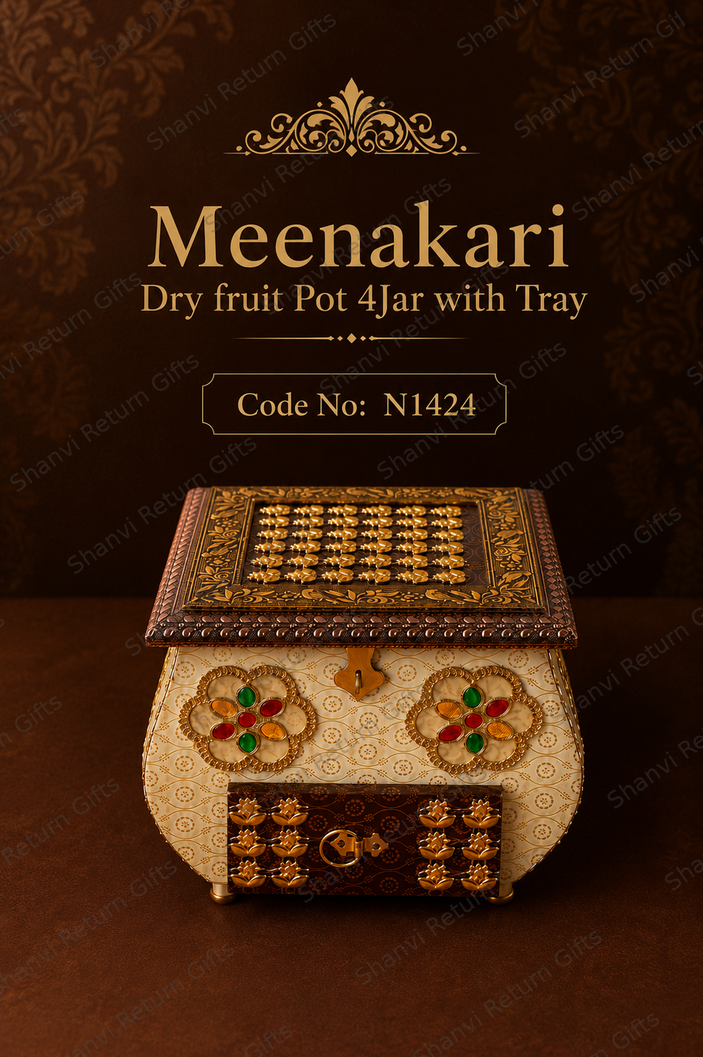 Dry Fruit Pot with Tray