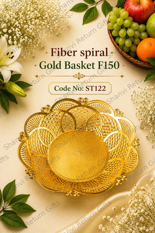 Fiber Spiral Gold Basket