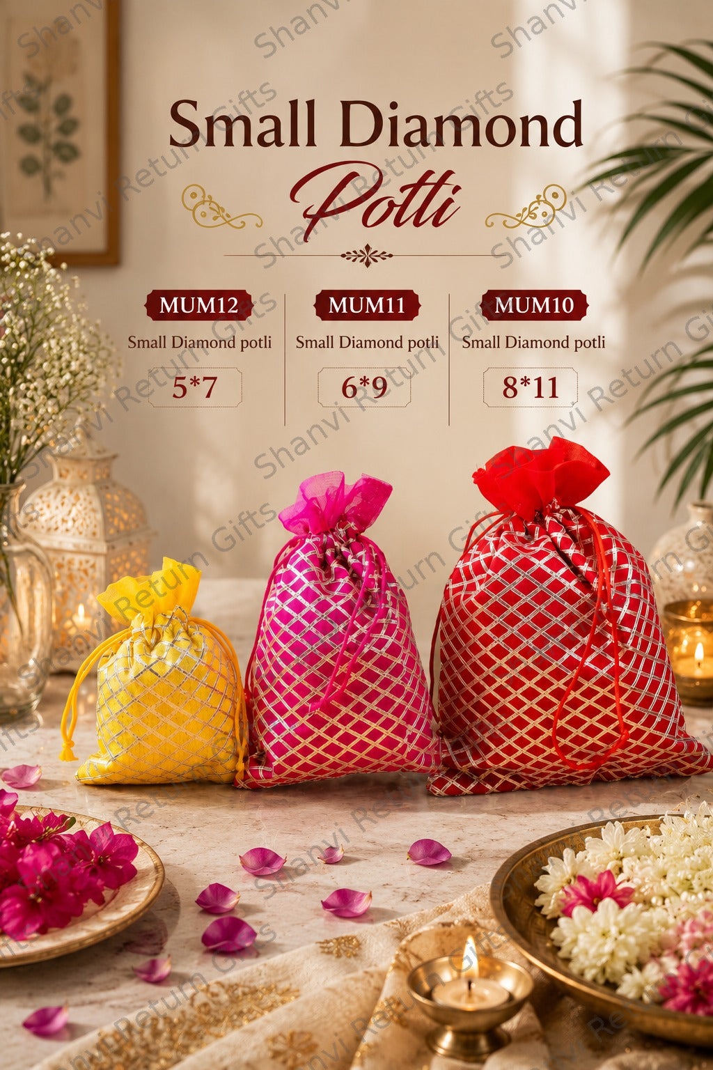 Small Diamond potli