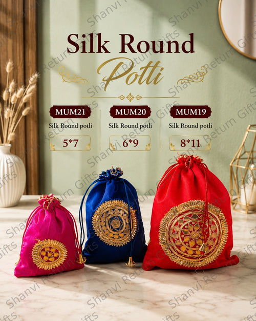 Silk Round potli