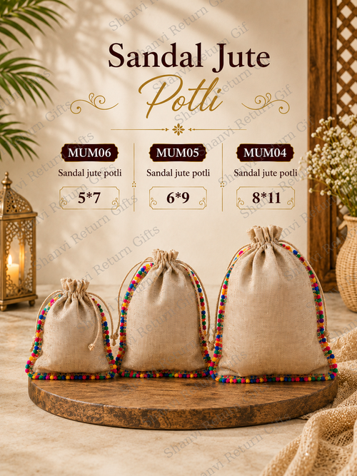Sandal jute potli