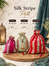 Silk stripe potli 1