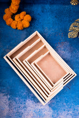 Pinewood Rectangle Tray With Handle 2