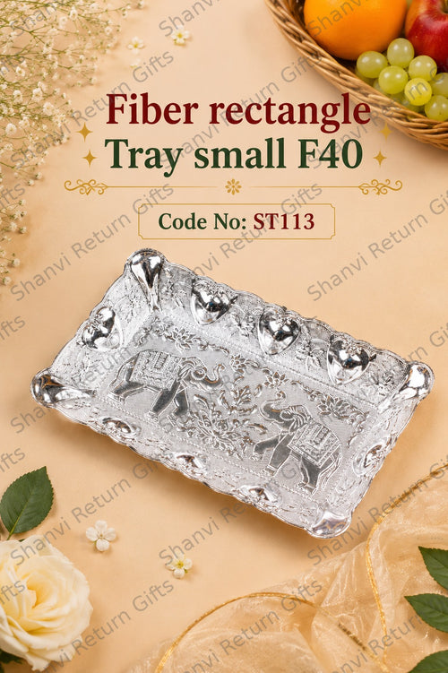Fiber Rectangle Tray Small
