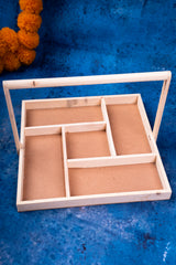 Pinewood Square Dry fruits Tray with Handle 8*8 4