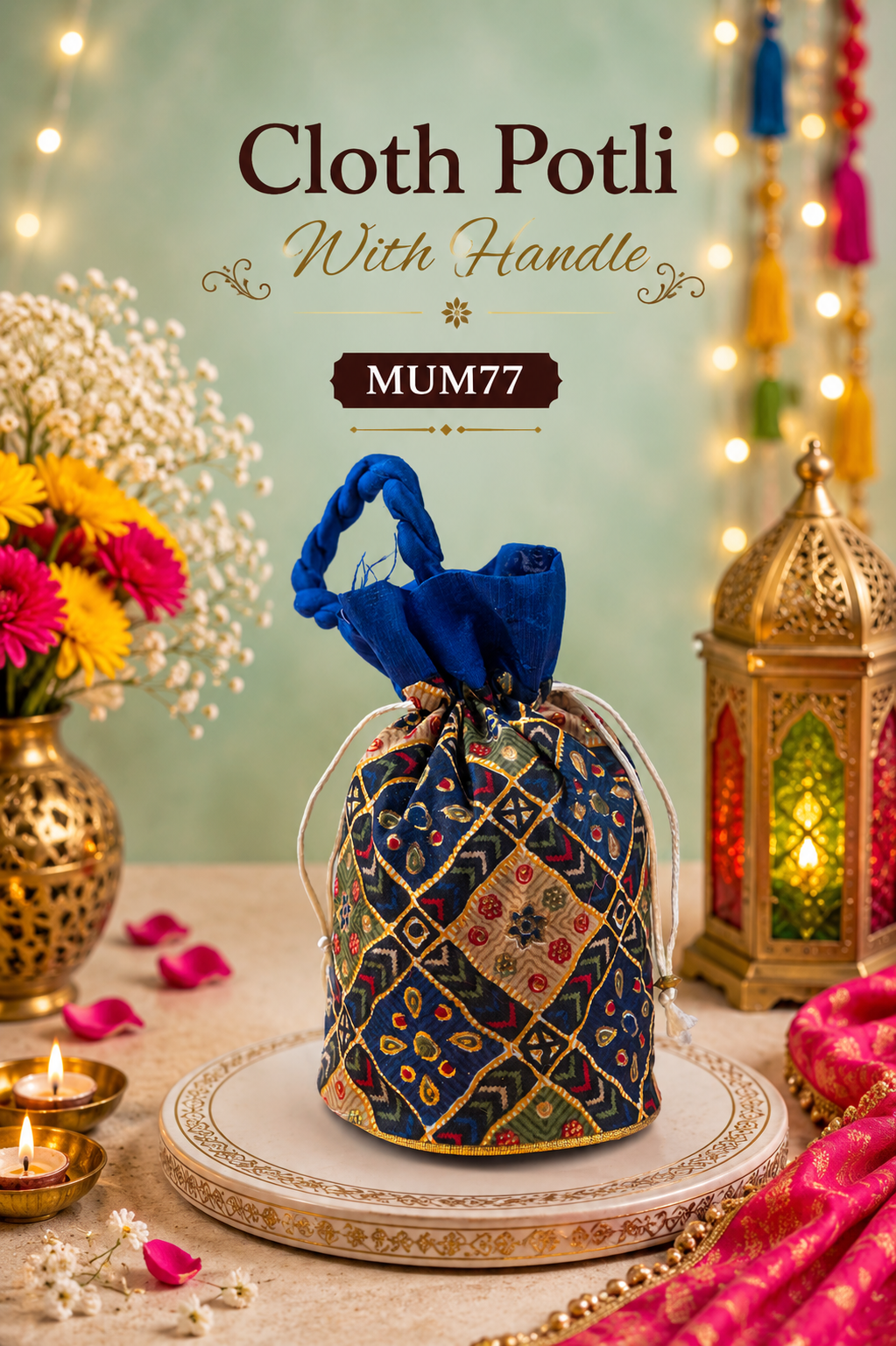Cloth Potli With Handle