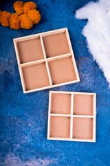 Pinewood Square Dry fruits Tray 12*12 3