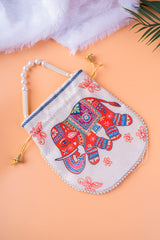 Kalamkari Potli with Handle 2