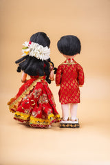 Rosy Engagement Set Dolls Lehenga Set 7