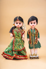 Rosy Engagement Set Dolls Lehenga Set 8