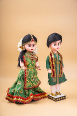 Rosy Engagement Set Dolls Lehenga Set 9