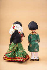 Rosy Engagement Set Dolls Lehenga Set 10