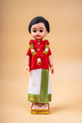 Ahana Seemantham 1 Sitting Doll 1 Standing Doll + Miniature 2