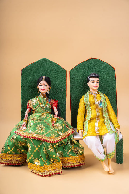 Mehendi Set 5 Dolls With Barbie Dolls