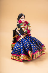 Barbie Half Saree Sitting In Sofa 2