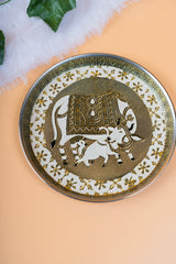 Meenakari Steel plate 8inch 3