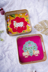 Pichwai Tray Square 6