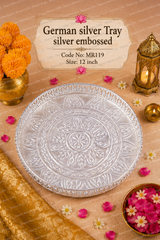 German Silver Embossed Tray 2