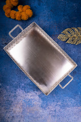 German Silver Rectangle Tray 4