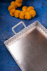 German Silver Rectangle Tray 5