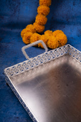 German Silver Rectangle Tray 6