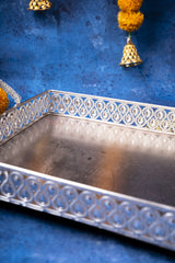 German Silver Rectangle Tray 7