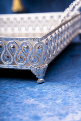 German Silver Rectangle Tray 8