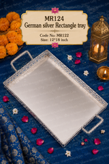 German Silver Rectangle Tray 1