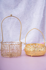 German Silver Gold Basket 7