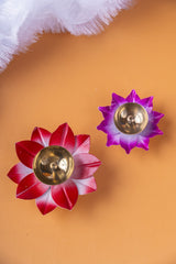 Colour Lotus Diya 4