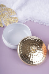 White Chakri Brass Lid 4