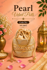 Pearl Velvet Potli 3