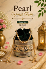 Pearl Velvet Potli 4