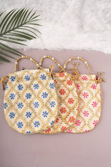 Flower Embroidery Potli 3