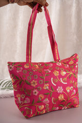 Flower Embroidery Handbag B 3