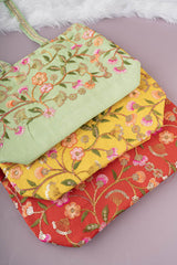 Flower Embroidery Handbag B 4