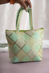 Thread Embroidery Handbag (B) 4