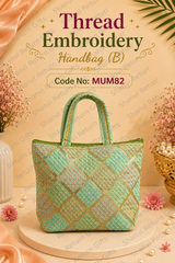 Thread Embroidery Handbag (B) 2