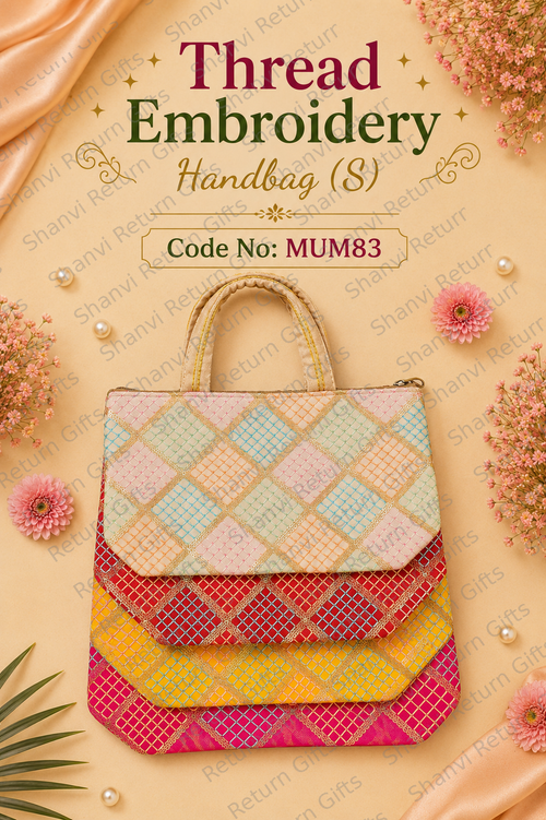 Thread Embroidery Handbag (S)