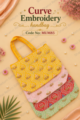 Curve Embroidery Handbbag 1