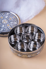 Meenakari  Masala Box Steel Oxide 8