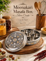 Meenakari  Masala Box Steel Oxide 1