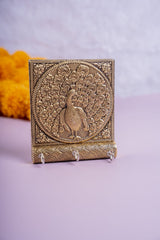 Meenakari Key Holder Brass Peacock 3