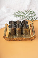 Peacock Tray Tumbler Set 2